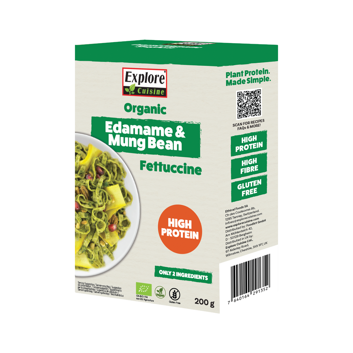 Organic Edamame & Mung Bean Fettuccine